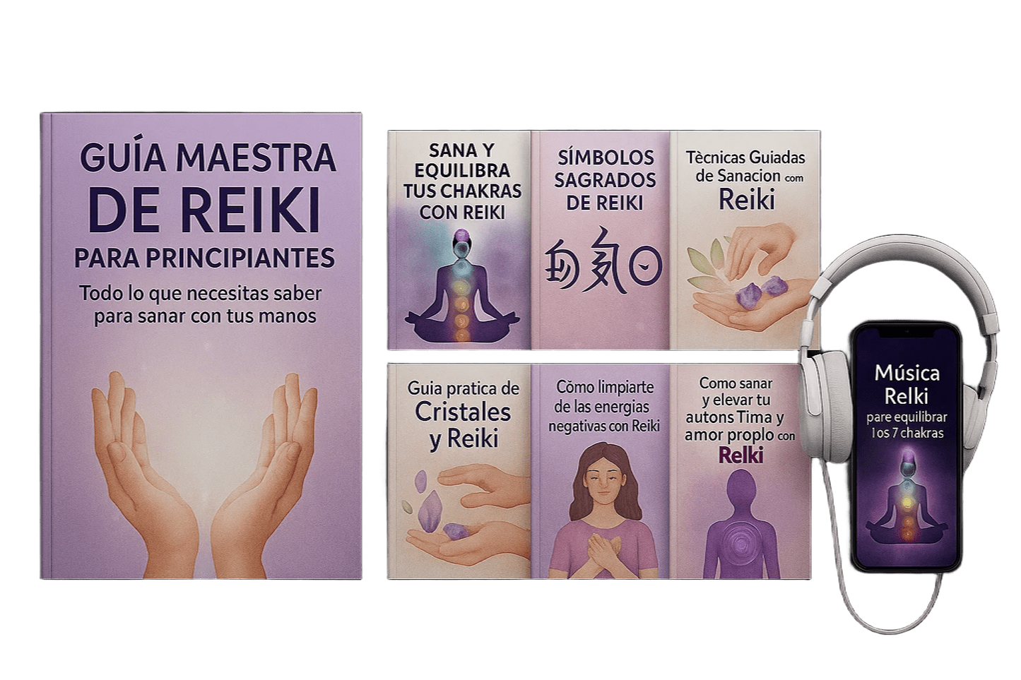 Pack Reiki para Principiantes: Todo lo que necesitás saber para iniciar tu camino en el Reiki y empezar a sanar con tus manos